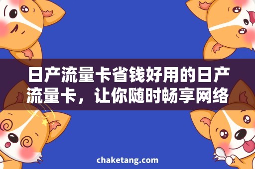 日产流量卡省钱好用的日产流量卡，让你随时畅享网络世界