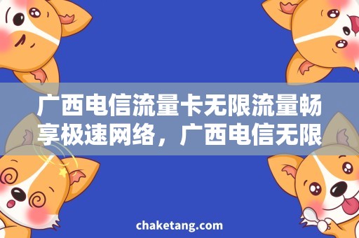 广西电信流量卡无限流量畅享极速网络，广西电信无限流量卡全解析