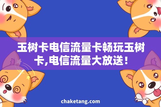 玉树卡电信流量卡畅玩玉树卡,电信流量大放送！