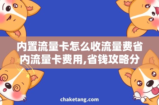 内置流量卡怎么收流量费省内流量卡费用,省钱攻略分享