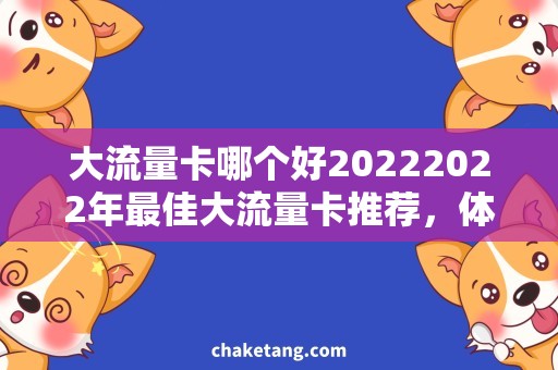大流量卡哪个好20222022年最佳大流量卡推荐，体验速度极速畅享高速网络！