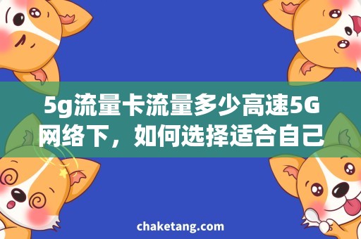 5g流量卡流量多少高速5G网络下，如何选择适合自己的流量套餐？