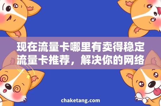 现在流量卡哪里有卖得稳定流量卡推荐，解决你的网络烦恼