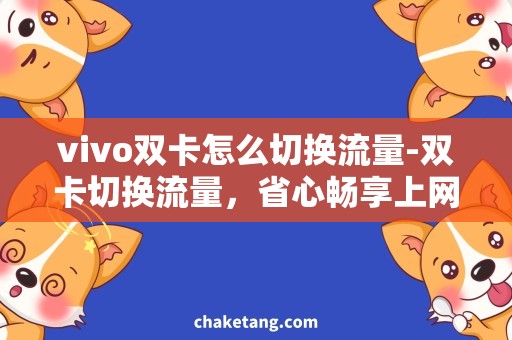 vivo双卡怎么切换流量-双卡切换流量，省心畅享上网