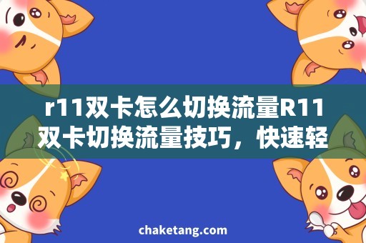 r11双卡怎么切换流量R11双卡切换流量技巧，快速轻松上网教程