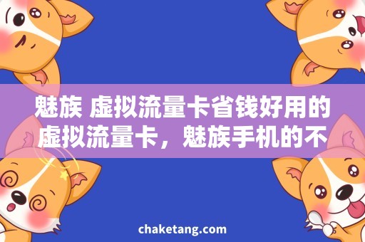 魅族 虚拟流量卡省钱好用的虚拟流量卡，魅族手机的不二选择！