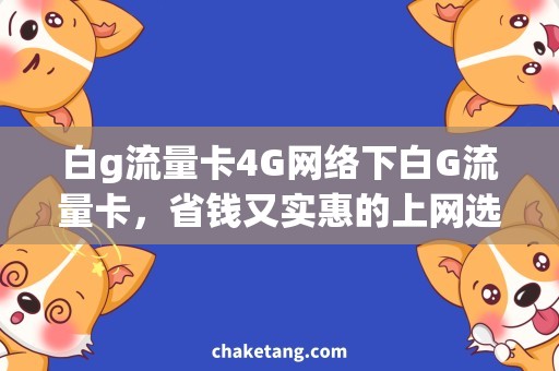 白g流量卡4G网络下白G流量卡，省钱又实惠的上网选择！
