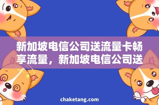 新加坡电信公司送流量卡畅享流量，新加坡电信公司送你免费流量卡！
