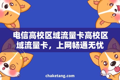 电信高校区域流量卡高校区域流量卡，上网畅通无忧