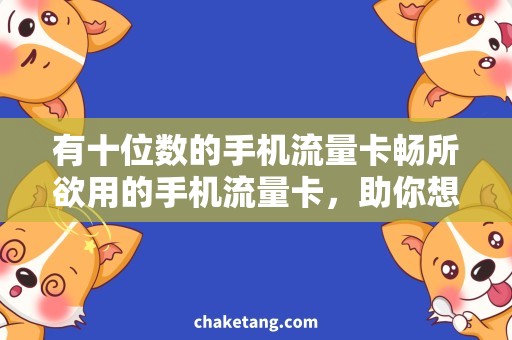 有十位数的手机流量卡畅所欲用的手机流量卡，助你想看就看！