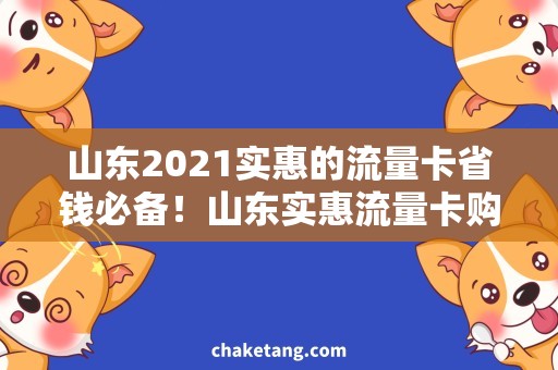 山东2021实惠的流量卡省钱必备！山东实惠流量卡购买攻略