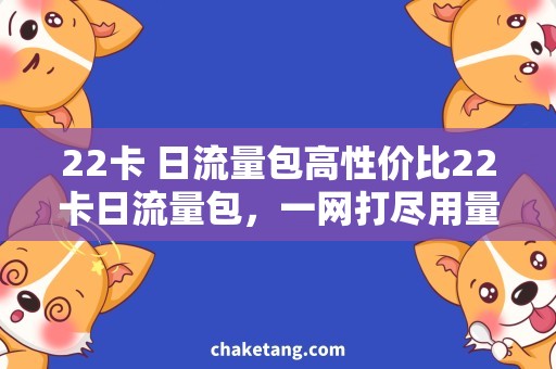 22卡 日流量包高性价比22卡日流量包，一网打尽用量需求