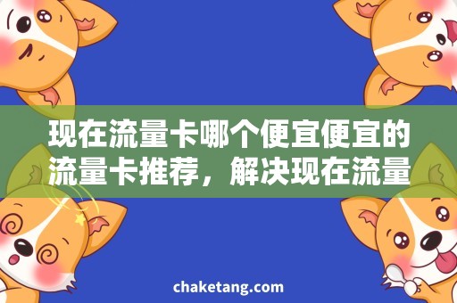 现在流量卡哪个便宜便宜的流量卡推荐，解决现在流量卡哪个便宜的疑问