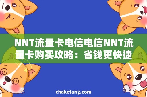 NNT流量卡电信电信NNT流量卡购买攻略：省钱更快捷的上网方式
