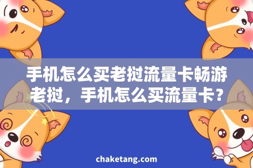 手机怎么买老挝流量卡畅游老挝，手机怎么买流量卡？