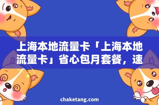 上海本地流量卡「上海本地流量卡」省心包月套餐，速度快、价格优！