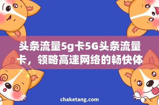 头条流量5g卡5G头条流量卡，领略高速网络的畅快体验！