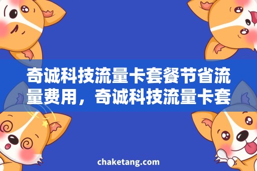 奇诚科技流量卡套餐节省流量费用，奇诚科技流量卡套餐助您畅游互联网