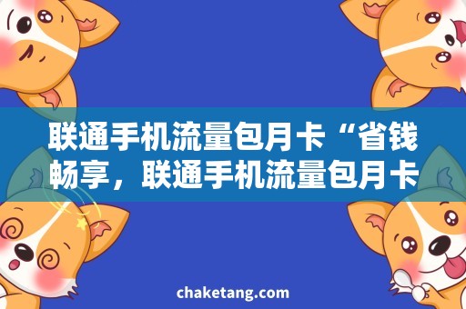 联通手机流量包月卡“省钱畅享，联通手机流量包月卡全方位解析”
