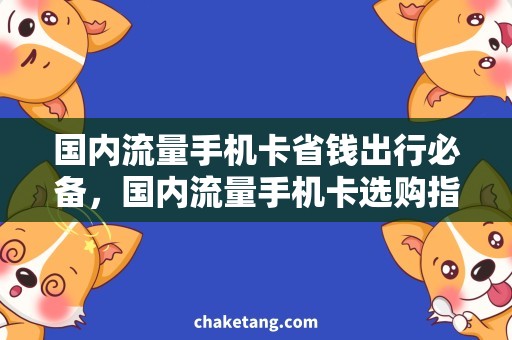 国内流量手机卡省钱出行必备，国内流量手机卡选购指南