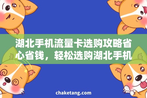 湖北手机流量卡选购攻略省心省钱，轻松选购湖北手机流量卡！