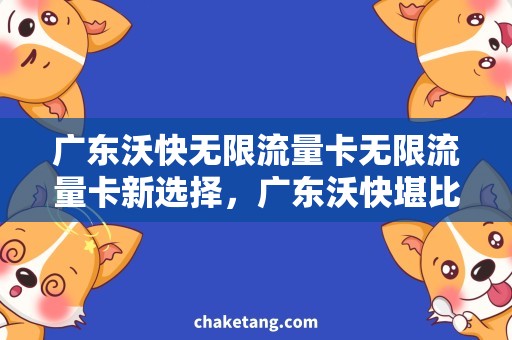 广东沃快无限流量卡无限流量卡新选择，广东沃快堪比宽带