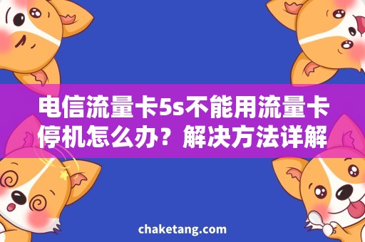 电信流量卡5s不能用流量卡停机怎么办？解决方法详解！