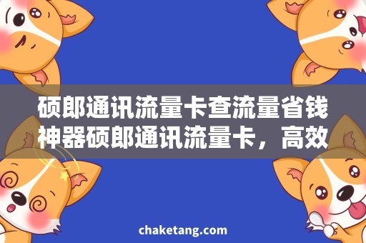 硕郎通讯流量卡查流量省钱神器硕郎通讯流量卡，高效查流量攻略揭秘