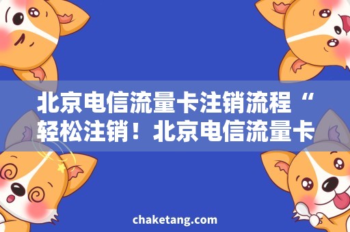 北京电信流量卡注销流程“轻松注销！北京电信流量卡注销流程解析”