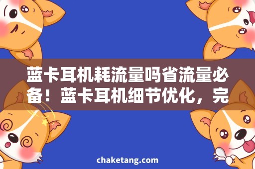 蓝卡耳机耗流量吗省流量必备！蓝卡耳机细节优化，完美解决耗流量问题