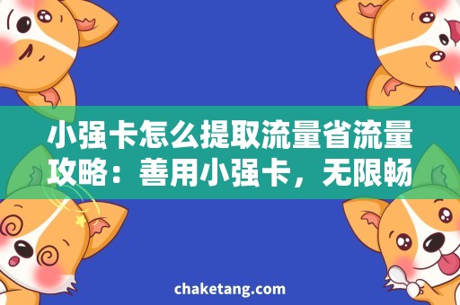小强卡怎么提取流量省流量攻略：善用小强卡，无限畅享上网！