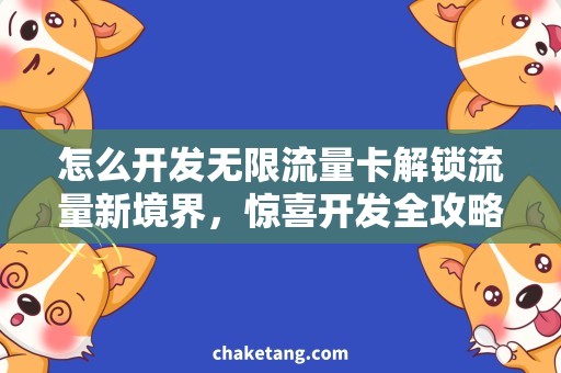 怎么开发无限流量卡解锁流量新境界，惊喜开发全攻略！