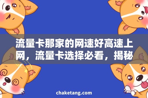 流量卡那家的网速好高速上网，流量卡选择必看，揭秘哪家网速最快！