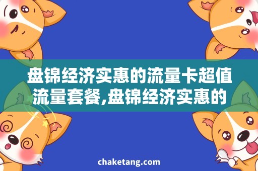 盘锦经济实惠的流量卡超值流量套餐,盘锦经济实惠的选择!