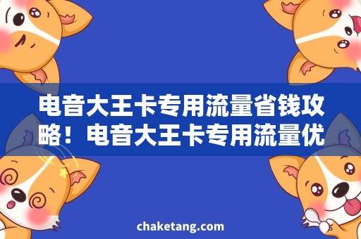 电音大王卡专用流量省钱攻略！电音大王卡专用流量优惠购买技巧