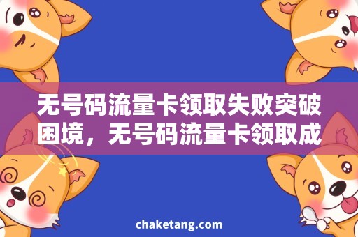 无号码流量卡领取失败突破困境，无号码流量卡领取成功攻略