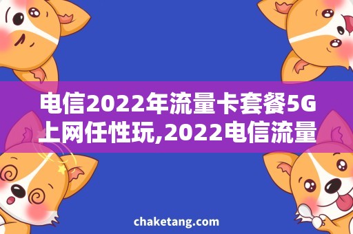 电信2022年流量卡套餐5G上网任性玩,2022电信流量卡套餐详解