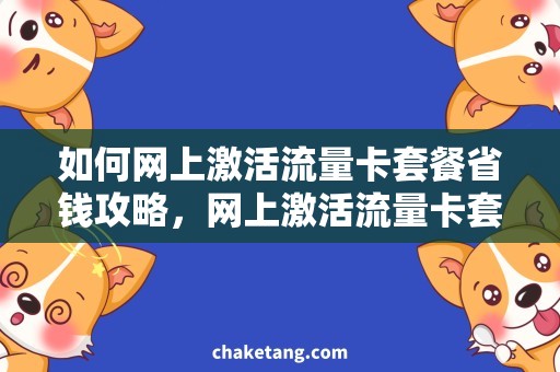 如何网上激活流量卡套餐省钱攻略，网上激活流量卡套餐，省心买家必看