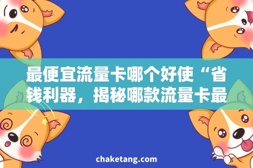 最便宜流量卡哪个好使“省钱利器，揭秘哪款流量卡最实惠！”