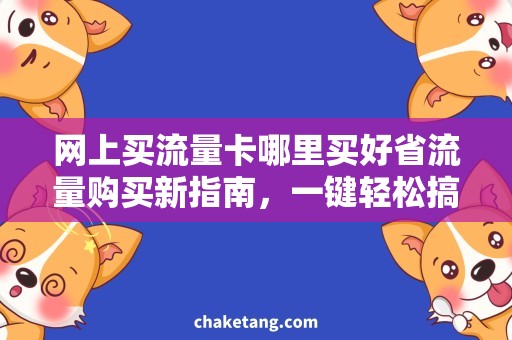 网上买流量卡哪里买好省流量购买新指南，一键轻松搞定网上买流量卡哪里买好