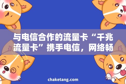 与电信合作的流量卡“千兆流量卡”携手电信，网络畅享不打烊！