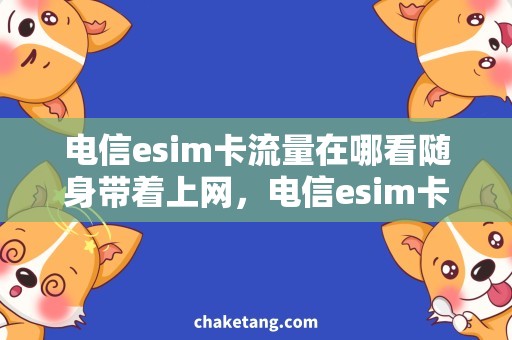 电信esim卡流量在哪看随身带着上网，电信esim卡流量套餐任选！