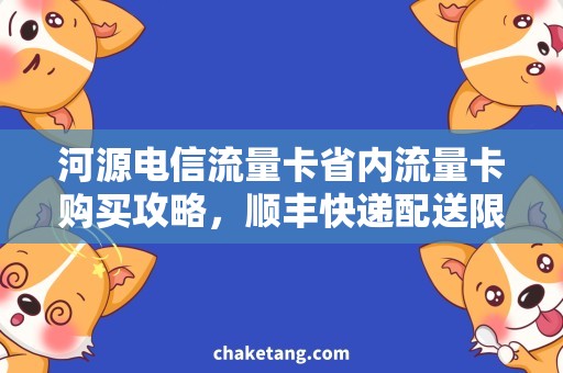河源电信流量卡省内流量卡购买攻略，顺丰快递配送限时优惠