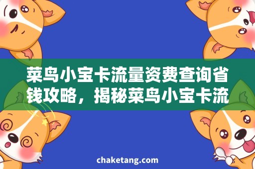 菜鸟小宝卡流量资费查询省钱攻略，揭秘菜鸟小宝卡流量资费查询神器