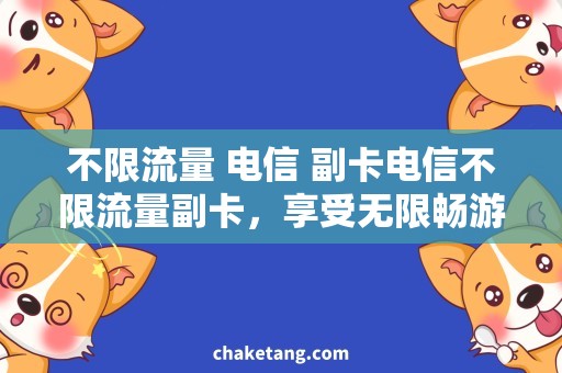 不限流量 电信 副卡电信不限流量副卡，享受无限畅游的网络奇妙之旅