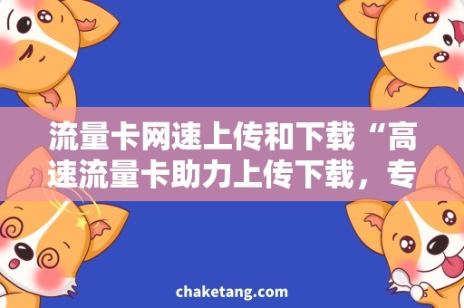 流量卡网速上传和下载“高速流量卡助力上传下载，专业解决网速问题”