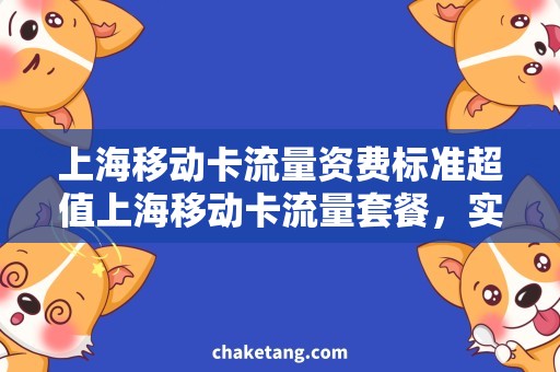 上海移动卡流量资费标准超值上海移动卡流量套餐，实惠资费不容错过！