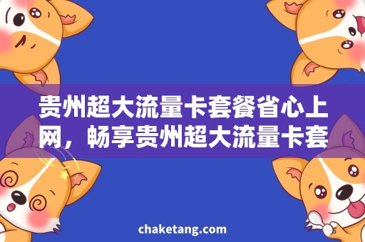 贵州超大流量卡套餐省心上网，畅享贵州超大流量卡套餐