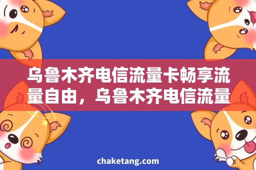 乌鲁木齐电信流量卡畅享流量自由，乌鲁木齐电信流量卡助你安心畅游