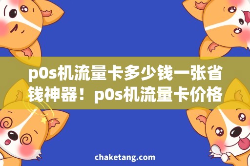 p0s机流量卡多少钱一张省钱神器！p0s机流量卡价格大揭秘